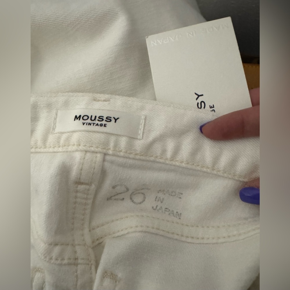 NWT Moussy Vintage Glendele Skinny Jeans in White - Picture 14 of 16